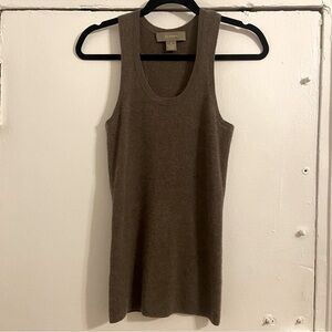 Brown Cashmere Tank Top
